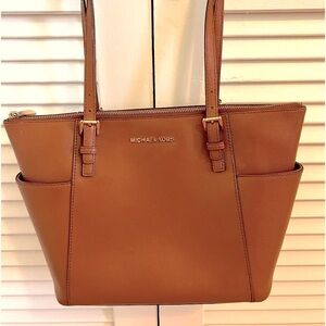 Michael Kors Cognac Leather Purse.